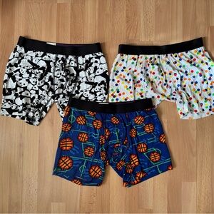 Bundle of 3 MeUndies Men’s Boxer Briefs Underwear, NWOT, Size Small